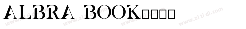 Albra Book字体转换